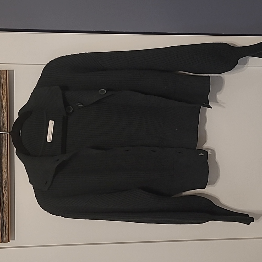 High neck/collared Oak + Fort Cardigan